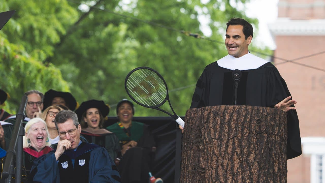 Thumbnail: 2024 Commencement Address by Roger Federer at Dartmouth